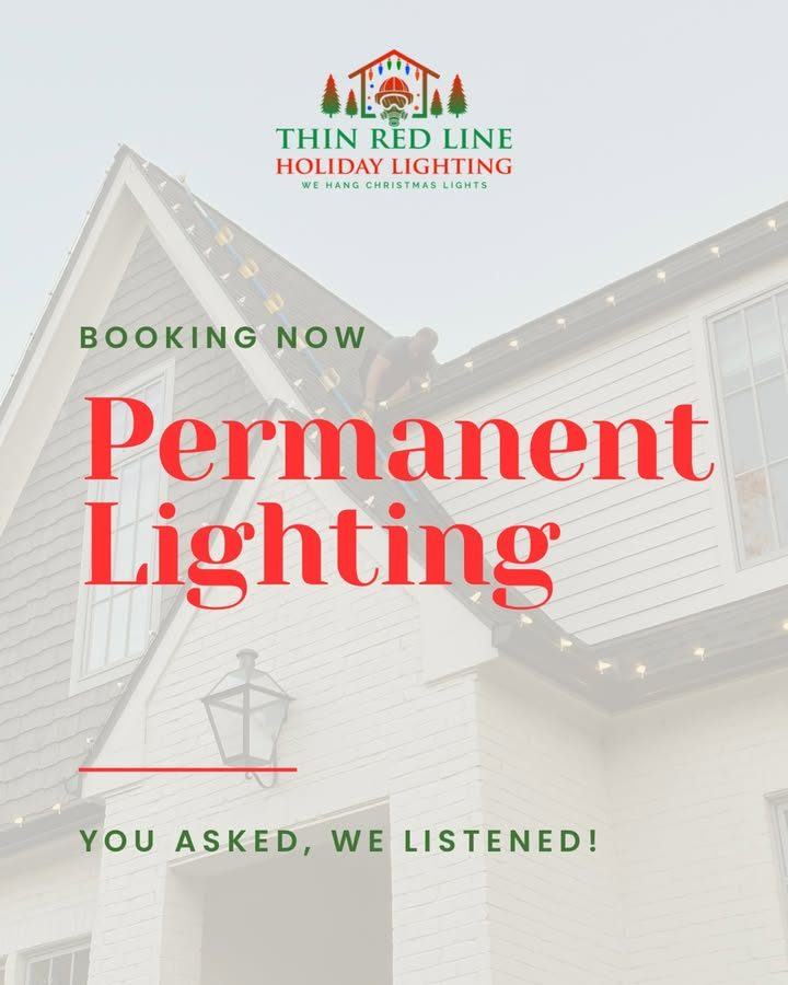 Christmas light installation by Thin Red Line Holiday Lighting