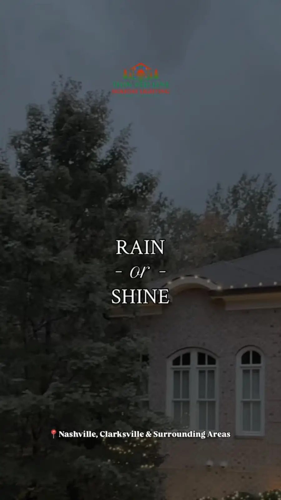 Christmas light installation by Thin Red Line Holiday Lighting