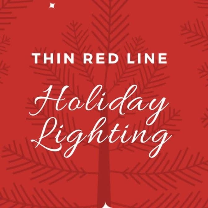 Christmas light installation by Thin Red Line Holiday Lighting